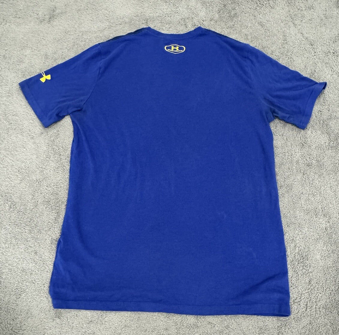 Under Armour Men's Size Medium T-Shirt Take Over the Game 30 Blue Crew Neck