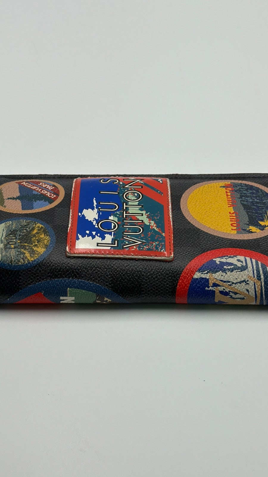 Louis Vuitton Brazza Damier Graphite Alps Sticker Wallet Men's Limited Edition