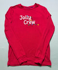 NWT Member's Mark Family Sleep 2-Piece Pajama Set Unisex Kids 8 Red Embroidered