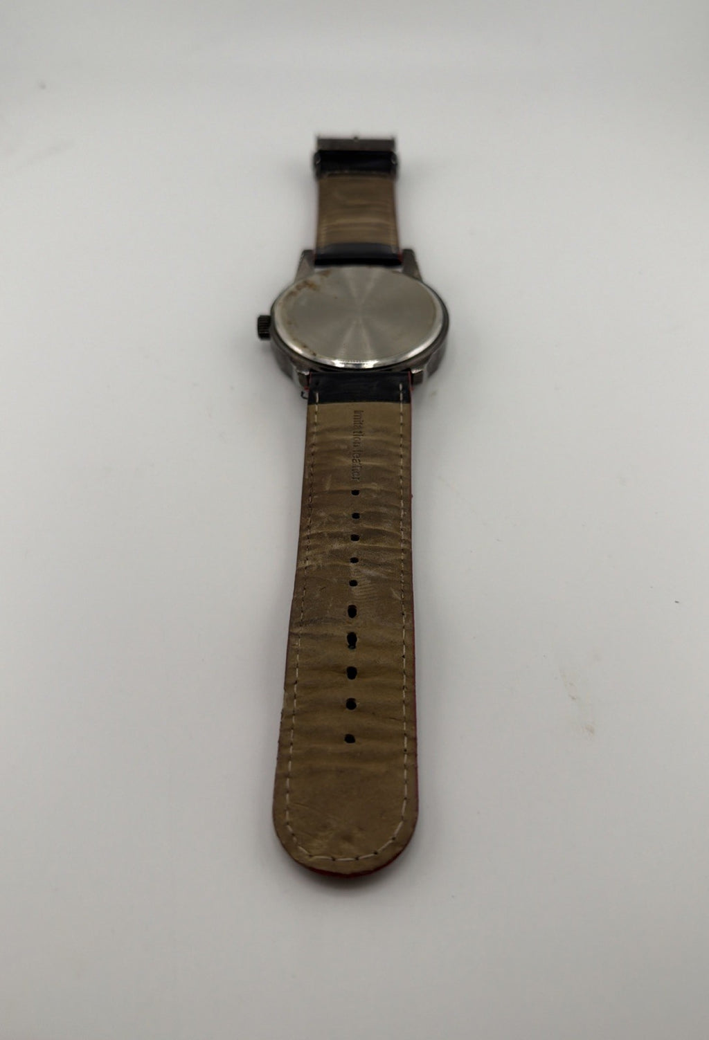 Stainless Steel Watch FMDCTM003, IF059 Imitation Leather Band. Needs Battery