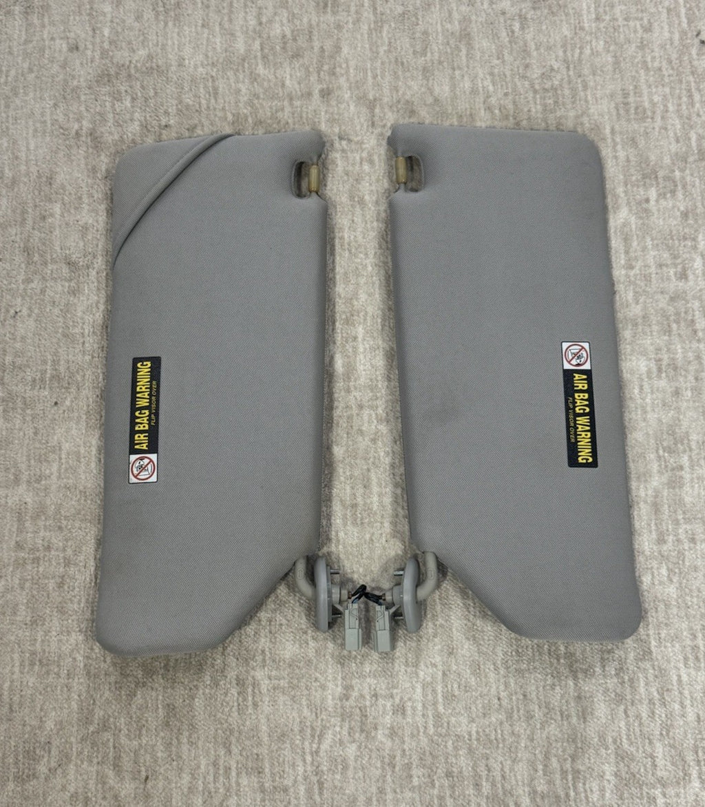 2005-2010 HONDA ODYSSEY SUN VISORS SUNVISORS PAIR SET RH LH ILLUMINATED GRAY OEM