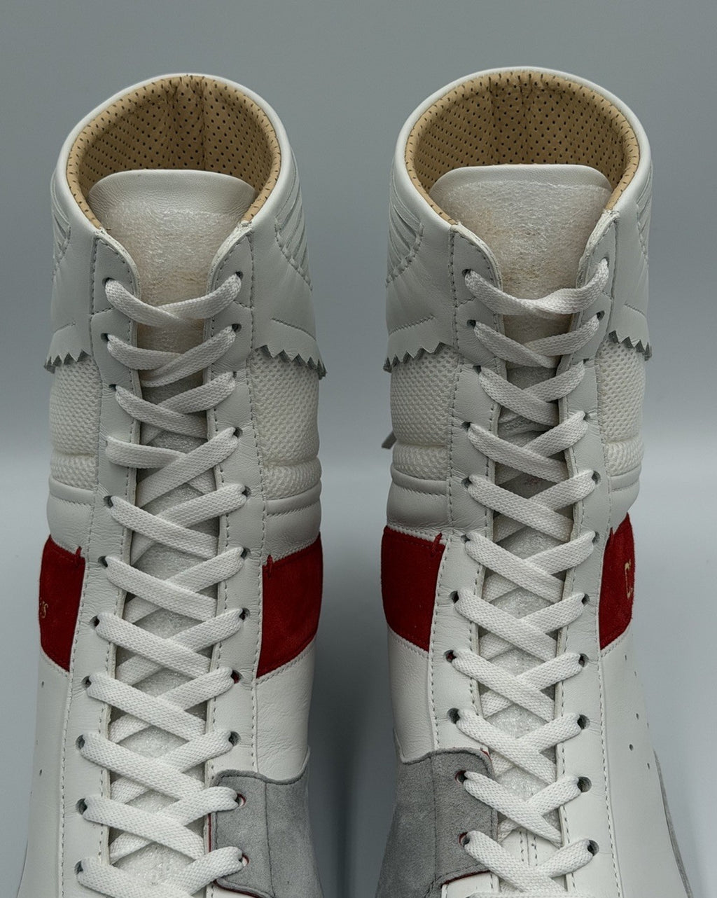 AUTHENTIC CHRISTIAN LOUBOUTIN Suede Knock-Out Boxing Sneakers (44 EU; 11 US)