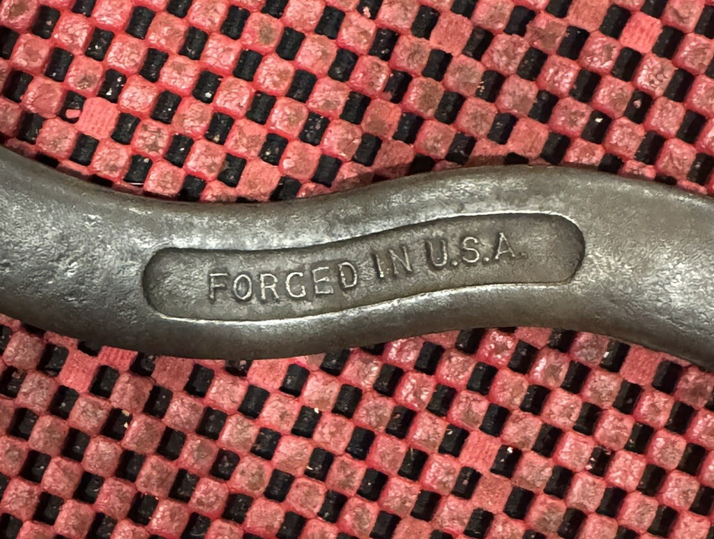 Vintage Fulton C1 Curved "S" Shaped, Open End Wrench 7/8”x 25/32” Made In USA N5