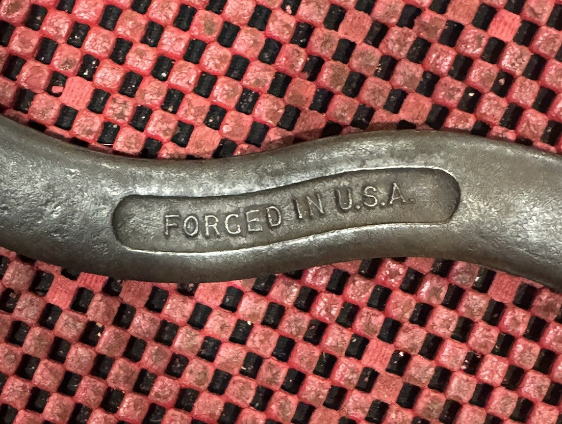 Vintage Fulton C1 Curved "S" Shaped, Open End Wrench 7/8”x 25/32” Made In USA N5