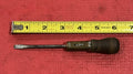 Vintage Rare 6" Utility Ratchet Screwdriver Wood Handle, Works Great!