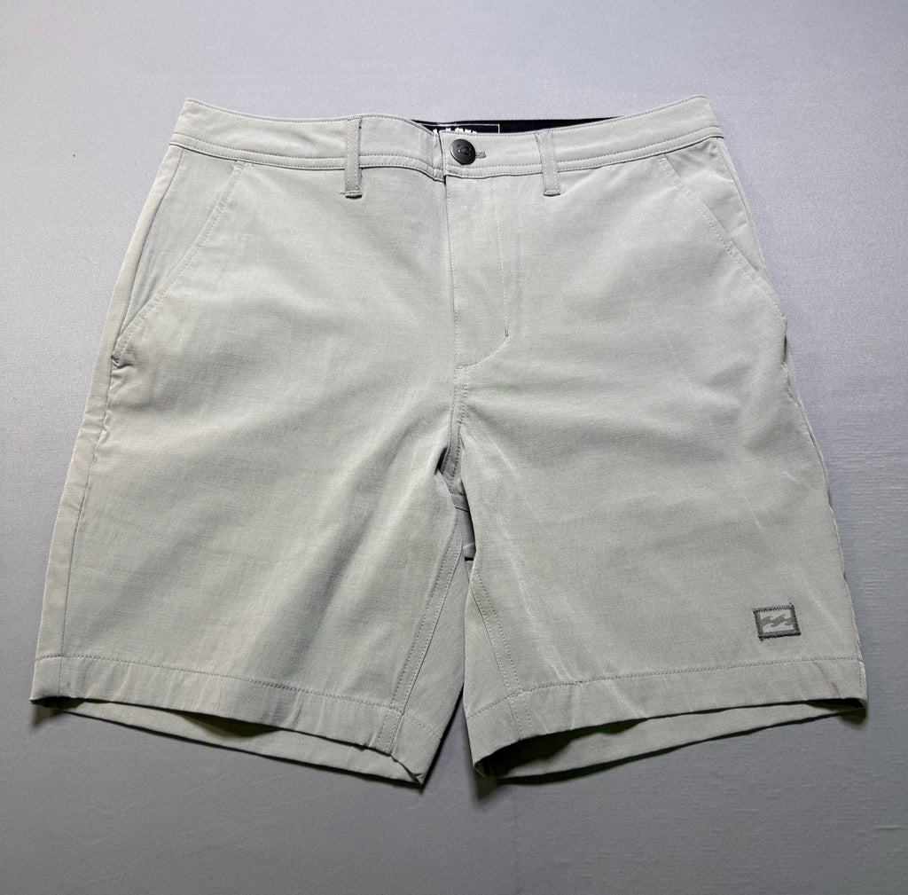 NWT Billabong Hybrid Golf Short Men's Size 30 Light Grey Stretch Performance 18"