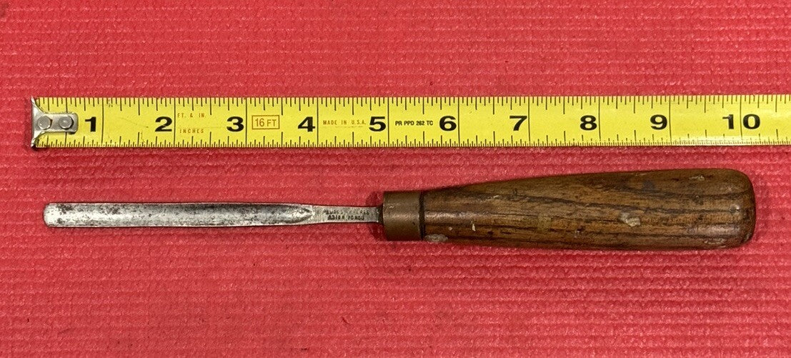 PEUGEOT FRERES ACIER FONDU MORTISE CHISEL WOODWORKING OLD TOOL ANTIQUE RARE