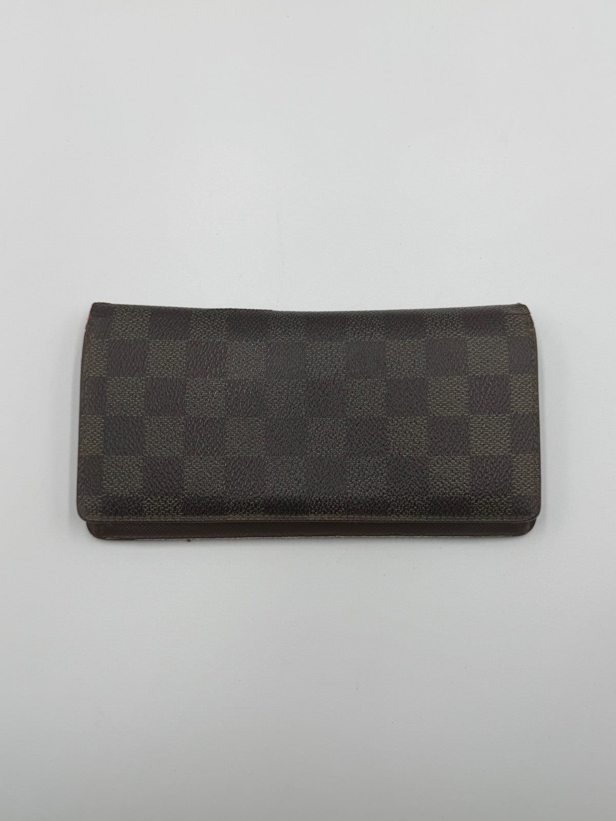 Authentic Louis Vuitton Vintage Brazza Wallet Men's Brown Damier Graphite Zip