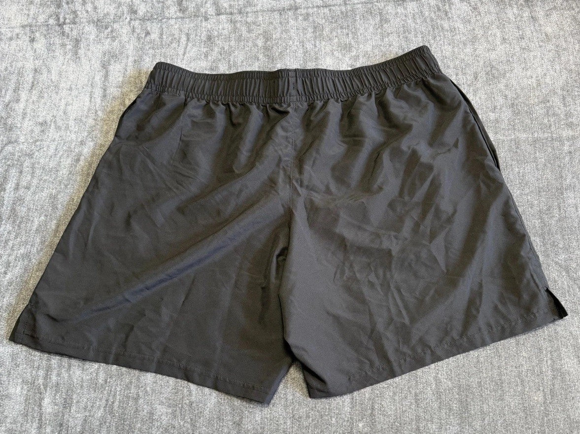 NWT Under Armour UA Tech Woven Wordmark Shorts Men 2XL Black Stretch Lightweight