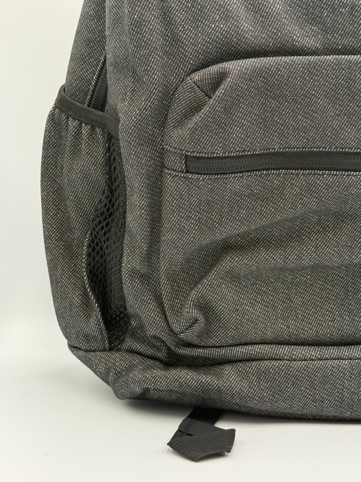 NWT JanSport Cross Town Plus Remix Black Denim Backpack 15" Laptop School Bag