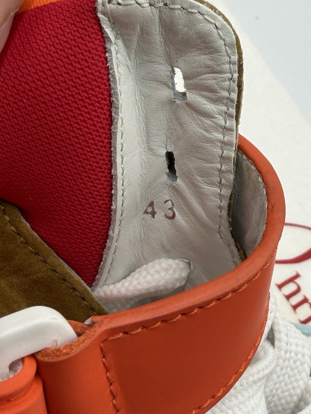 AUTHENTIC Christian Louboutin High Top Sneakers Red Sole Spikes Size 43 EU 10 US