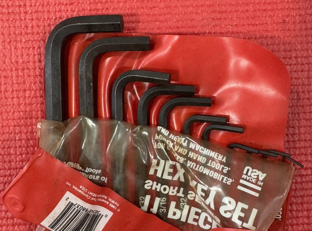 Chesco 88037 SAE 11 Pc Set Hex Key Set Short Series Made In USA