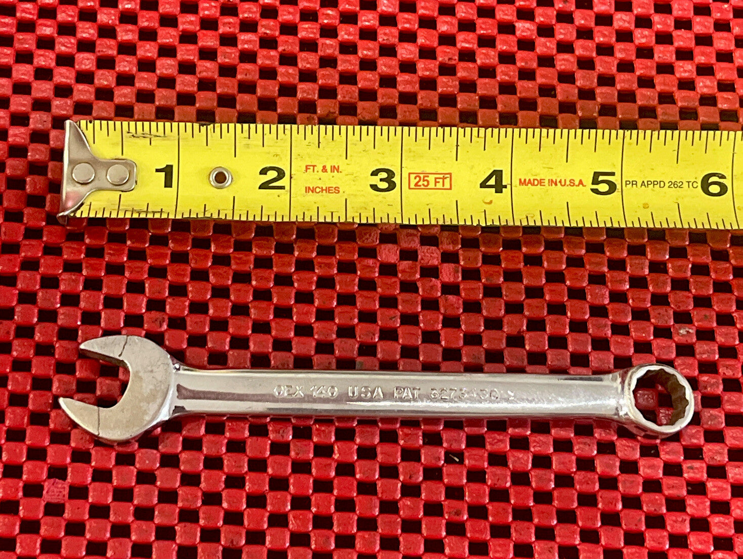 Snap-on Tools OEX-140 7/16"  12-pt Short Combination Wrench Made In USA M3