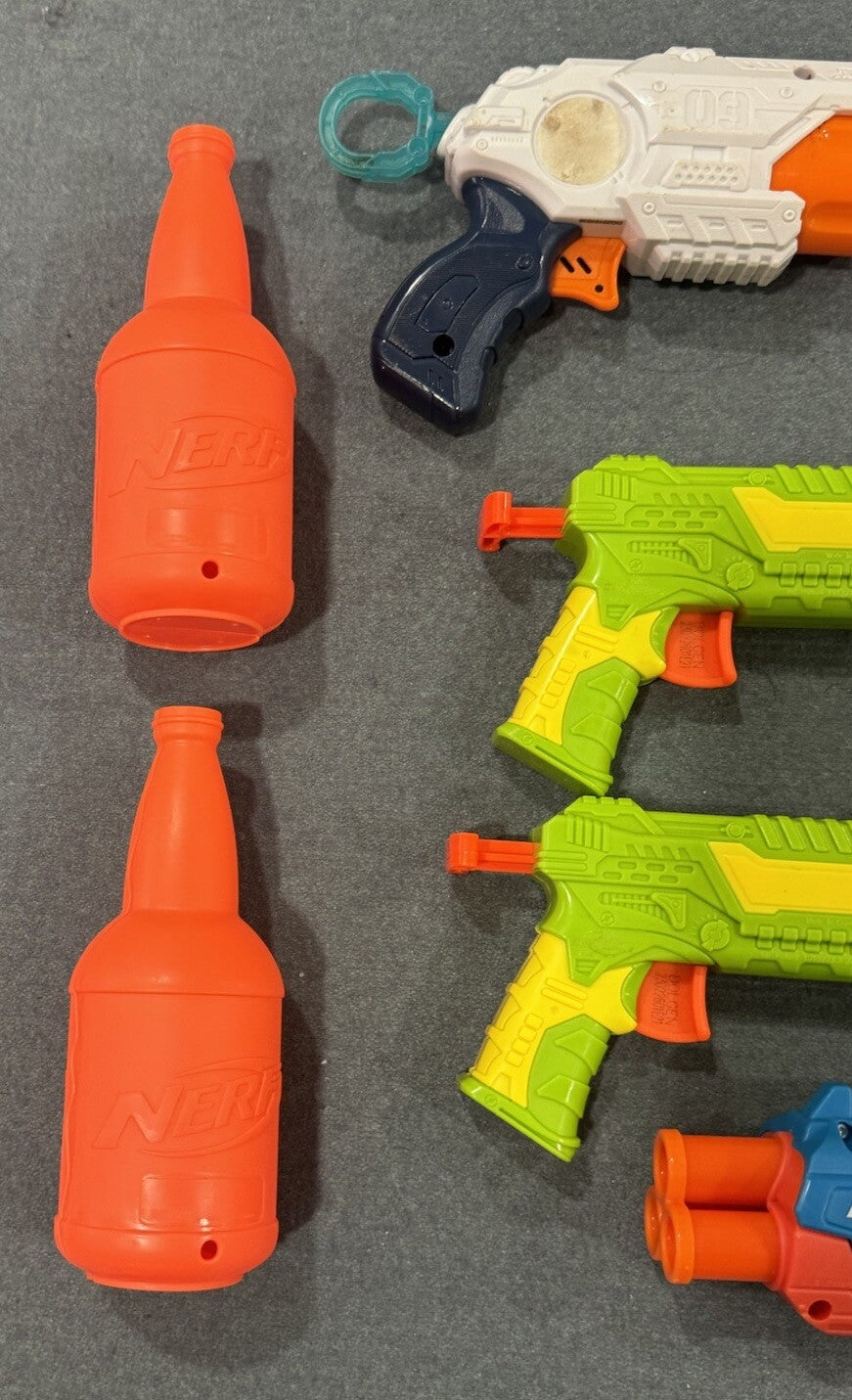 Buzz Bee Toys & Nerf Compatible 7PC Toy Dart Gun & Accessories & Bullets Set