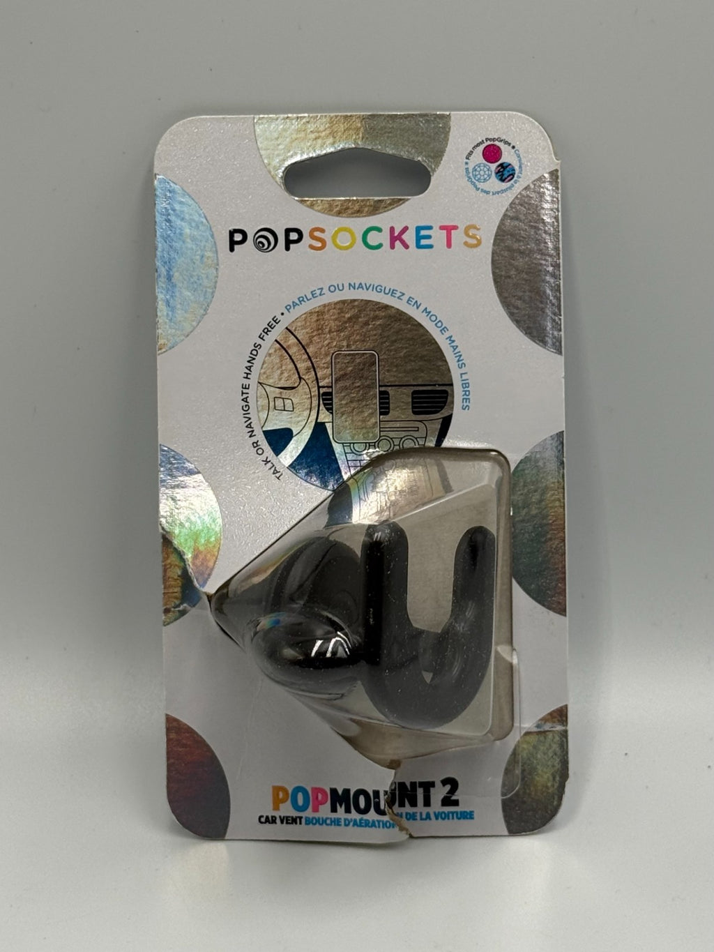 New PopSockets PopMount 2 Black Car Vent Phone Mount Holder for PopGrip Stand