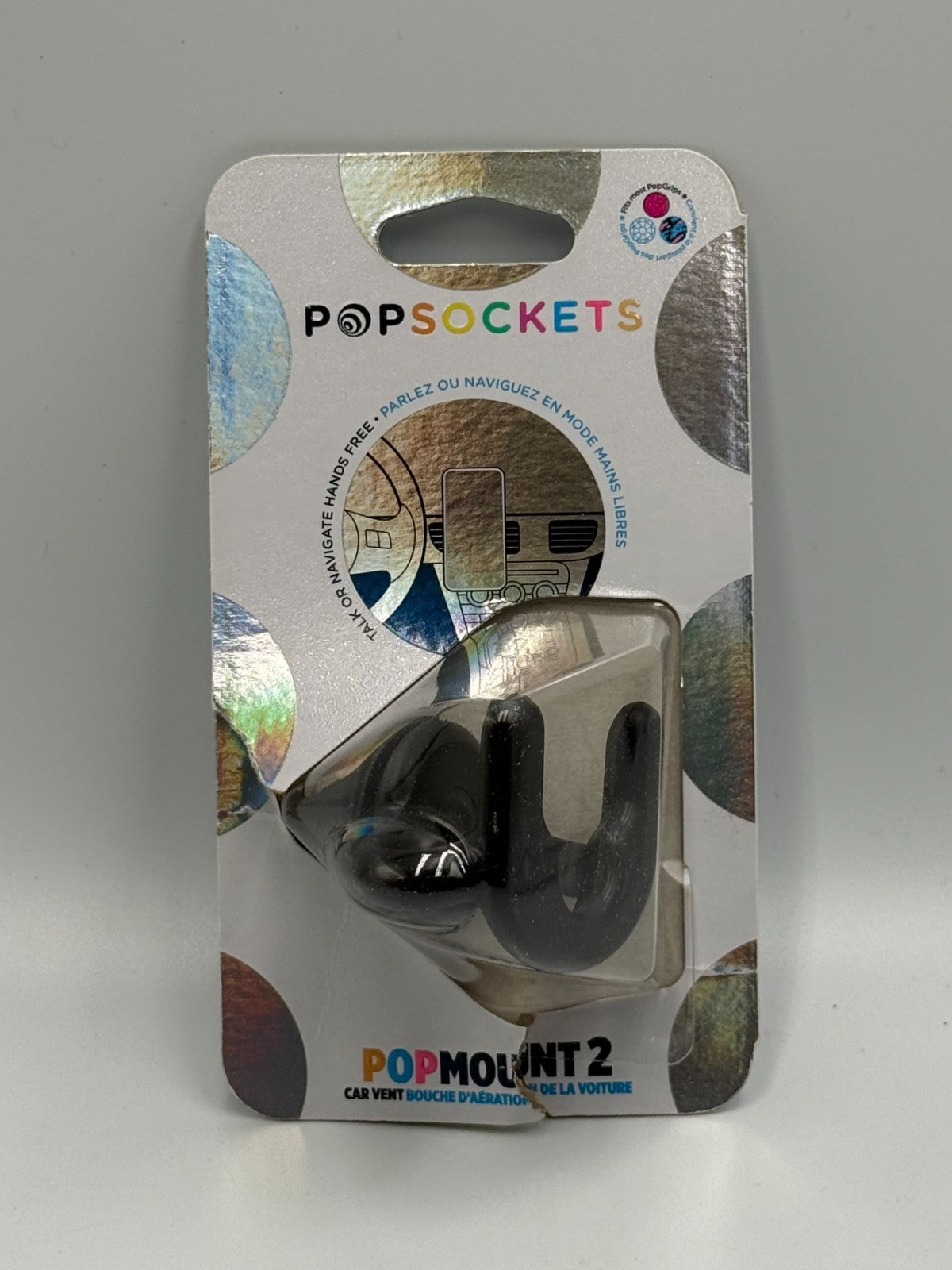New PopSockets PopMount 2 Black Car Vent Phone Mount Holder for PopGrip Stand