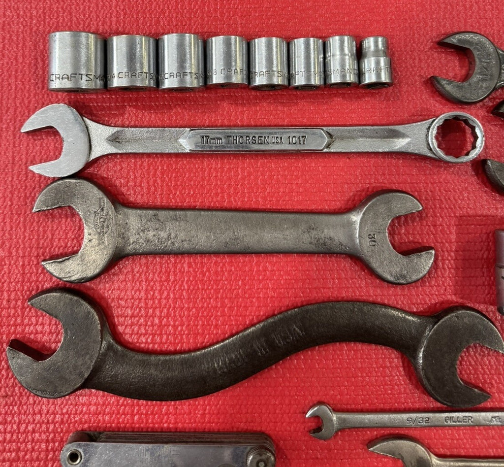 Vintage Lot of 30 USA Tools- Snap-on,Mac,Craftsman,Proto,Armstrong,SK,Giller