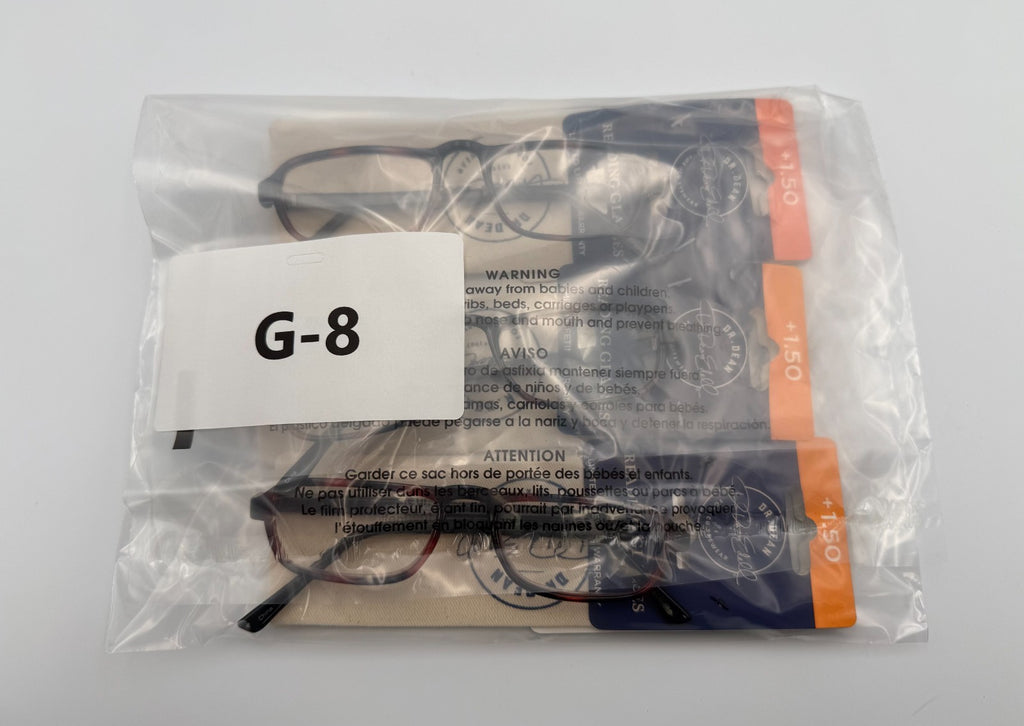 ICU Eyewear Dr. Dean Edell Reading Glasses 1.50 Magnification Brown Frame W/Case