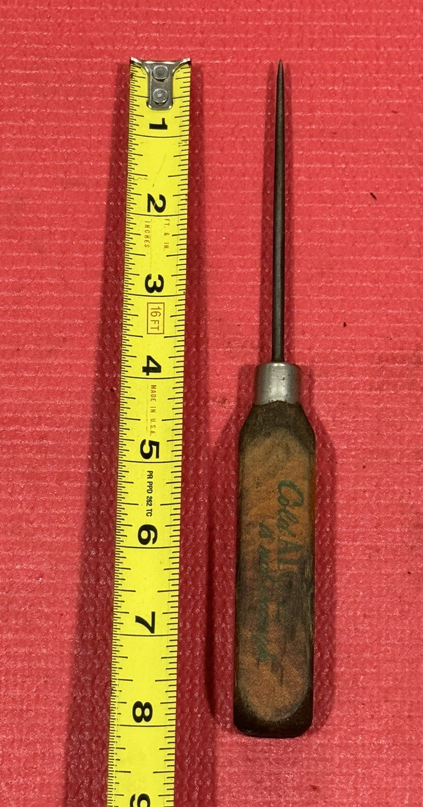 Antique Ice Pick Dependable Ice Service"Cold Alone Is Not Enough"Awl Screwdriver