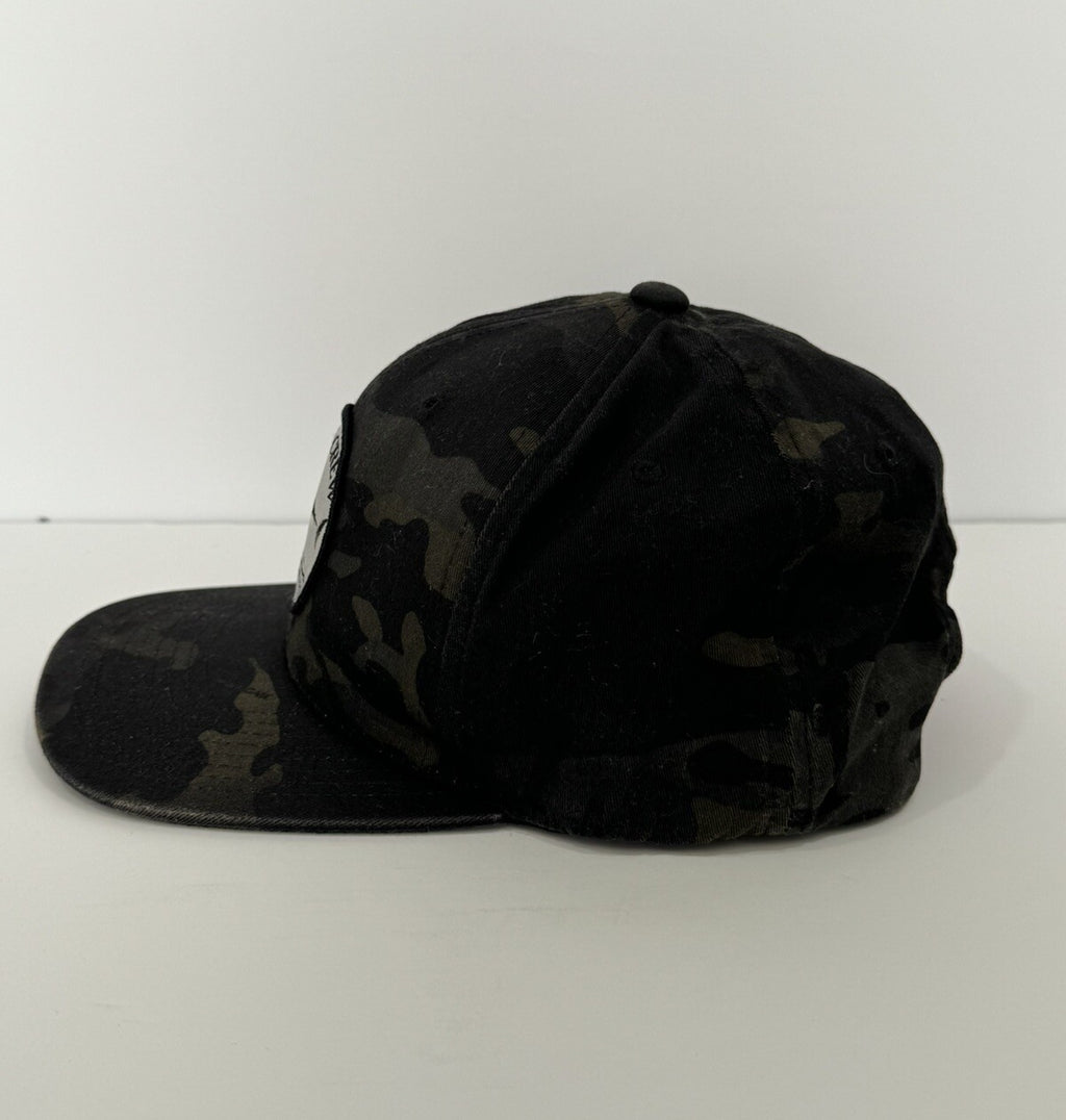 Salty Crew The Classics Embroidered Patch Logo Adjustable Hat Cap Black Camo C1