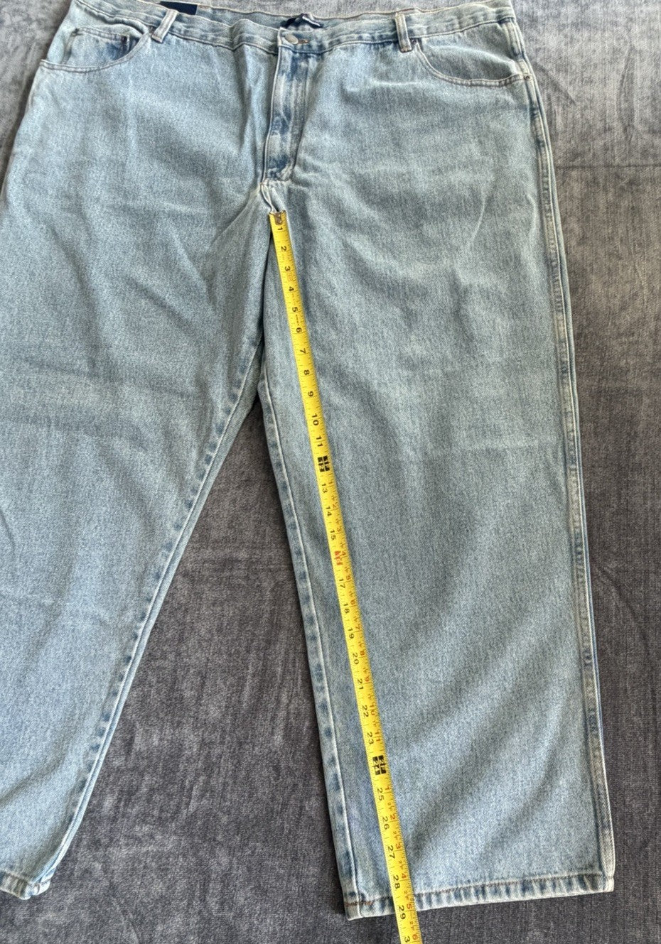 Basic Editions Regular Fit Men’s 48W X 30L Denim Blue Light Jeans NWT