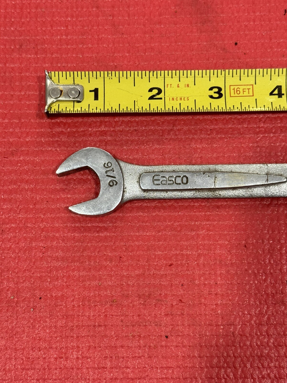 Vintage Easco Tools 63118, 9/16" Combination Wrench 12PT Made in USA