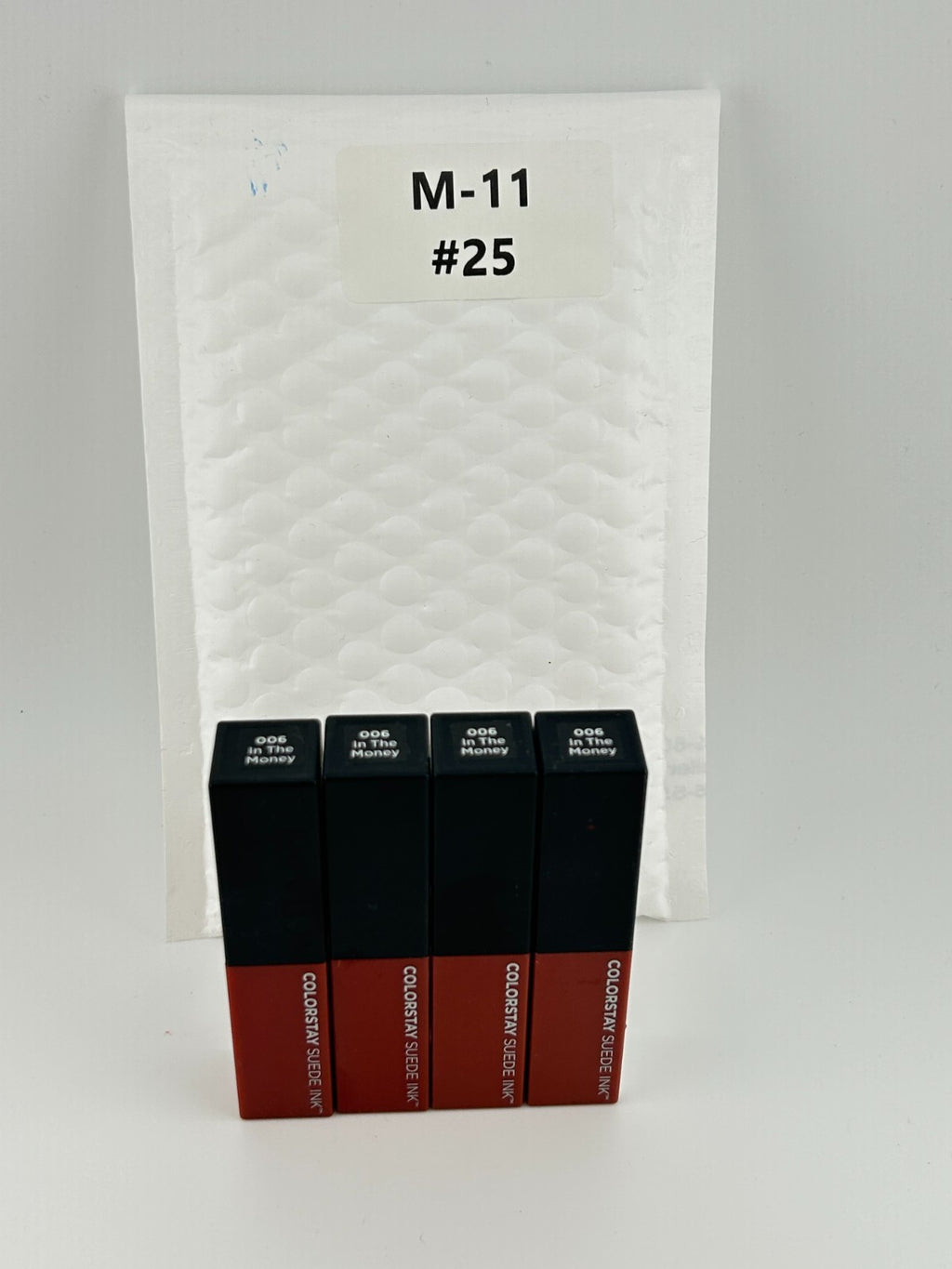 Lot of 4 Revlon ColorStay Suede Ink Lightweight Matte Lipstick #006 In The Money