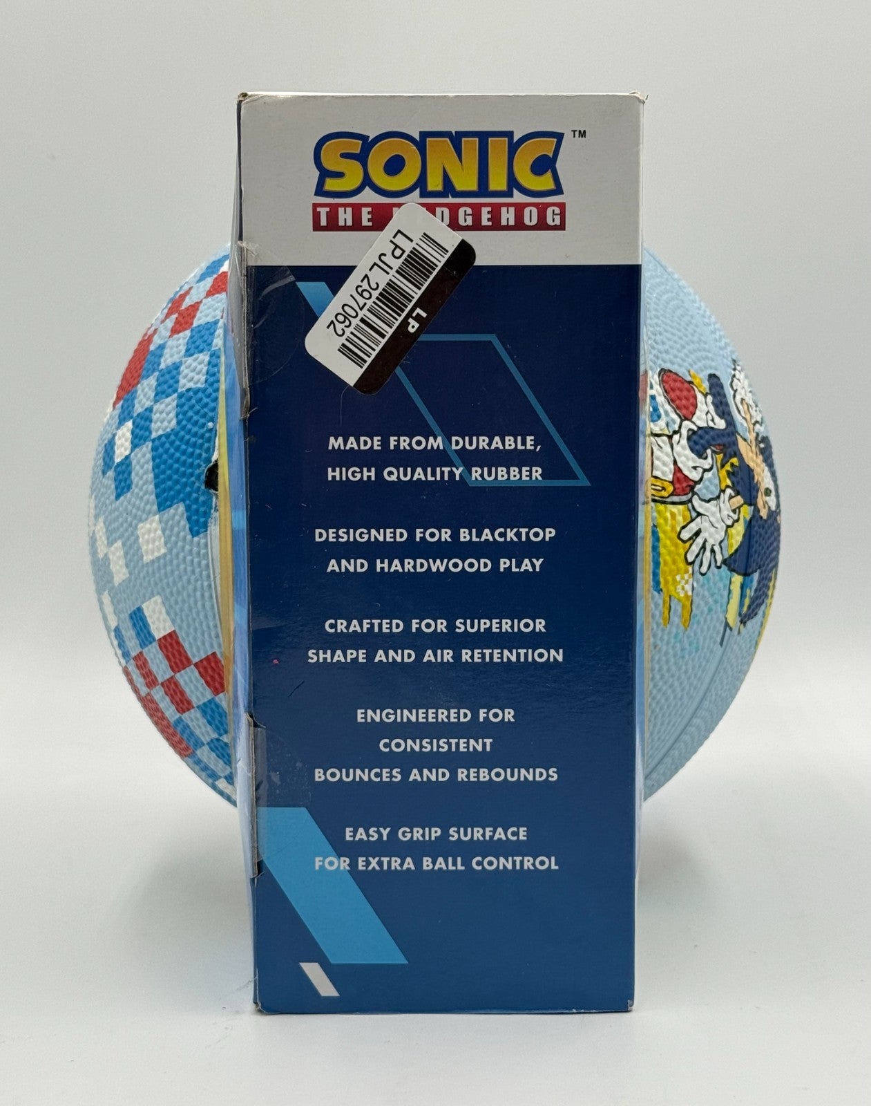 New Sonic the Hedgehog Kids Basketball Gotta Go Fast Blue Sega Outdoor - Size 3