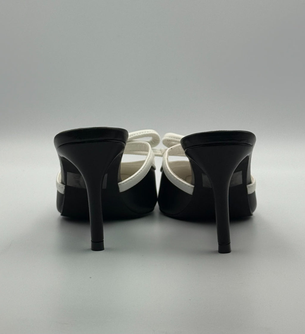 New Cape Robbin Hanny Slip-on Kitten Heel Shoes Women's 6.5 Black Pointed Toe