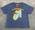 NWT The Rolling Stone Graphic Print T-Shirt Women Large Blue Casual 100% Cotton