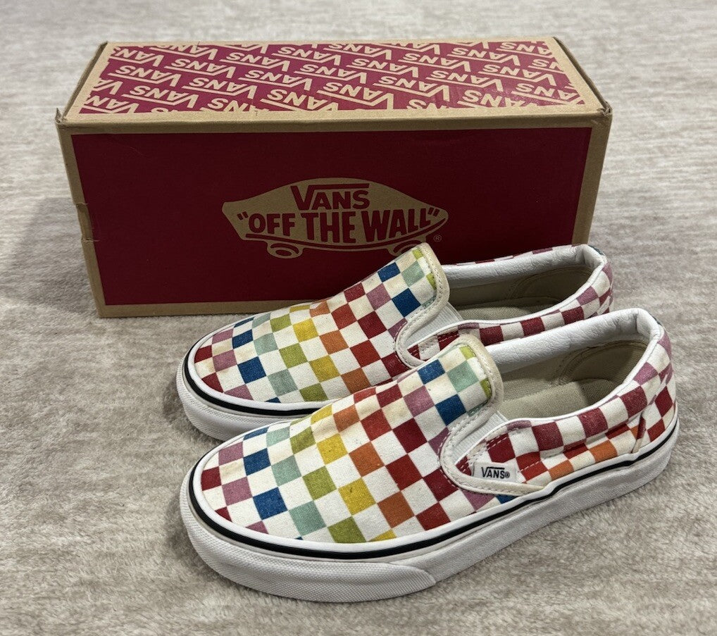 Vans Classic Slip-On Rainbow Men's size 5.5 & Women's size 7.0