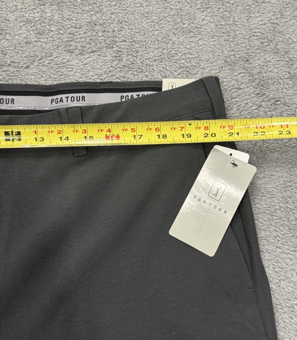 PGA Tour Men's Golf Shorts Active Gripper Waistband UPF 50 Gray Size 40 NEW