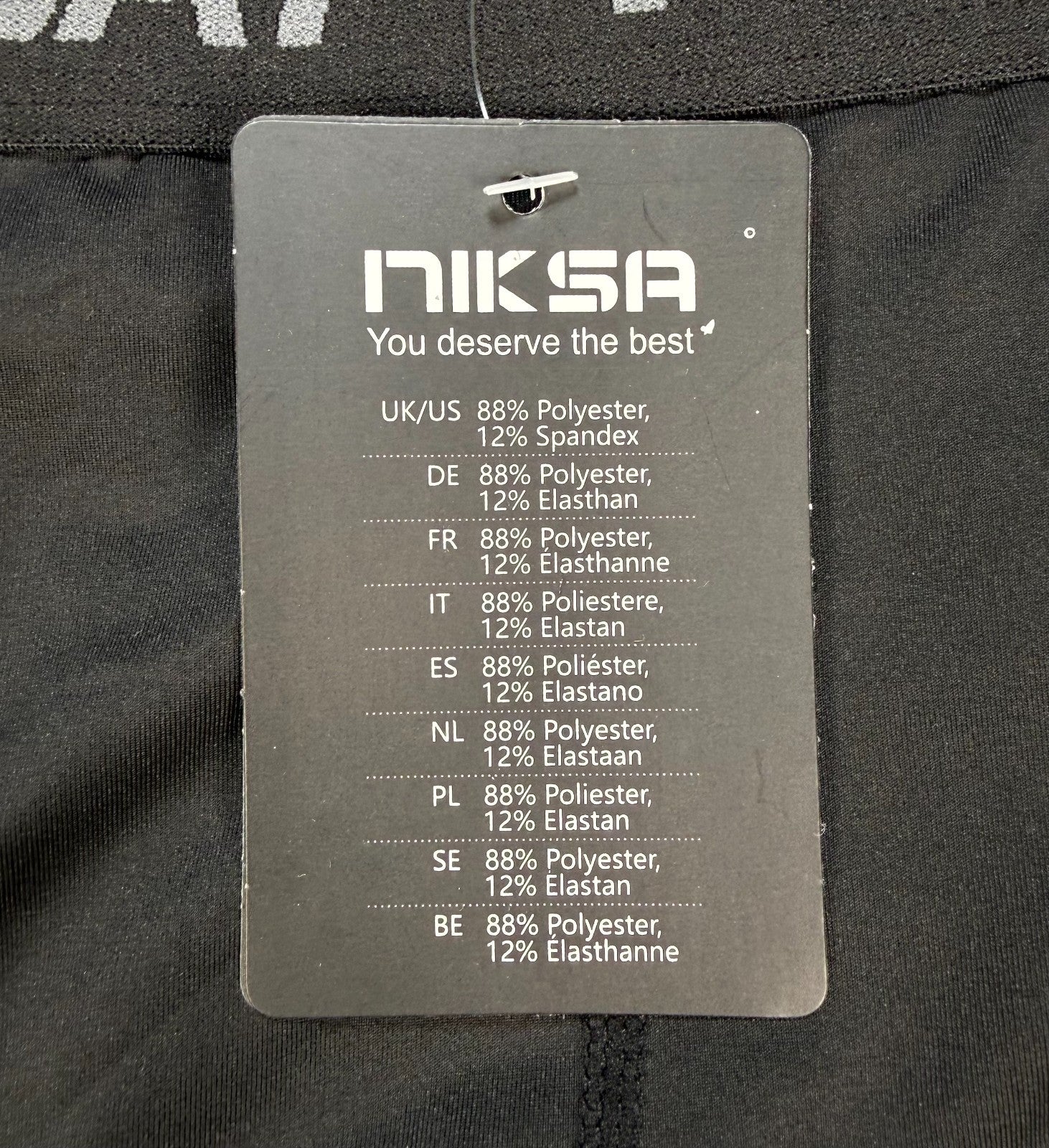 Niksa Pro Combat Compression Shorts Men's X-Large Black Workout Gym Training