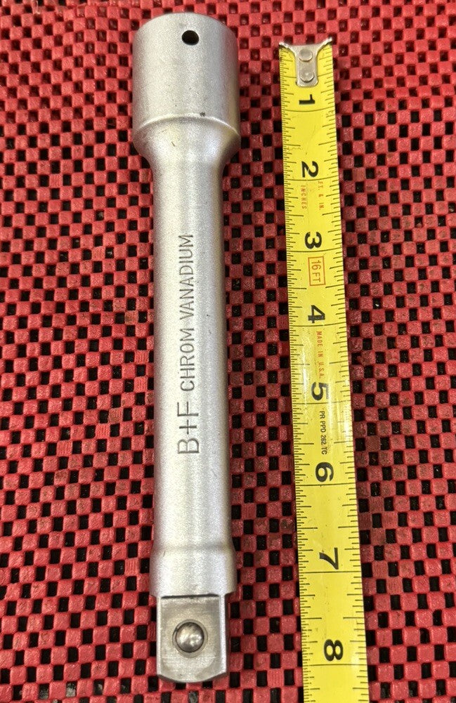 VINTAGE B+F CHROM VANADIUM PROFESSIONAL TOOLS 3/4" Drive 8"INCH LONG EXTENSION