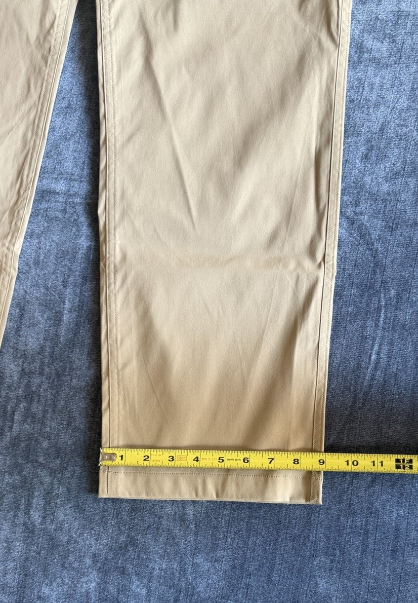 Eddie Bauer Pants Mens 38x32 Khaki Tech Chino Elastic Outdoor Stretch Travel NWT