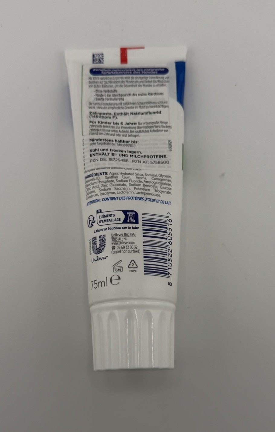 Zendium toothpaste Complete Protection  -75ml- NEW FREE SHIPPING