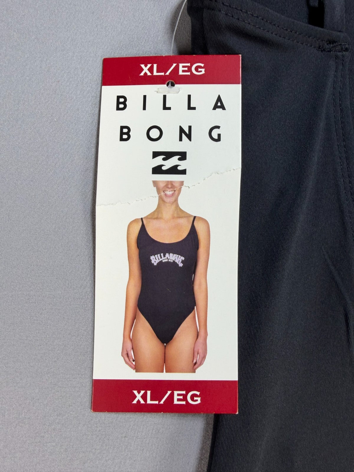 NWT Billabong One-Piece Swimsuit Women's XL Black Sleeveless Stretch Summer Gear