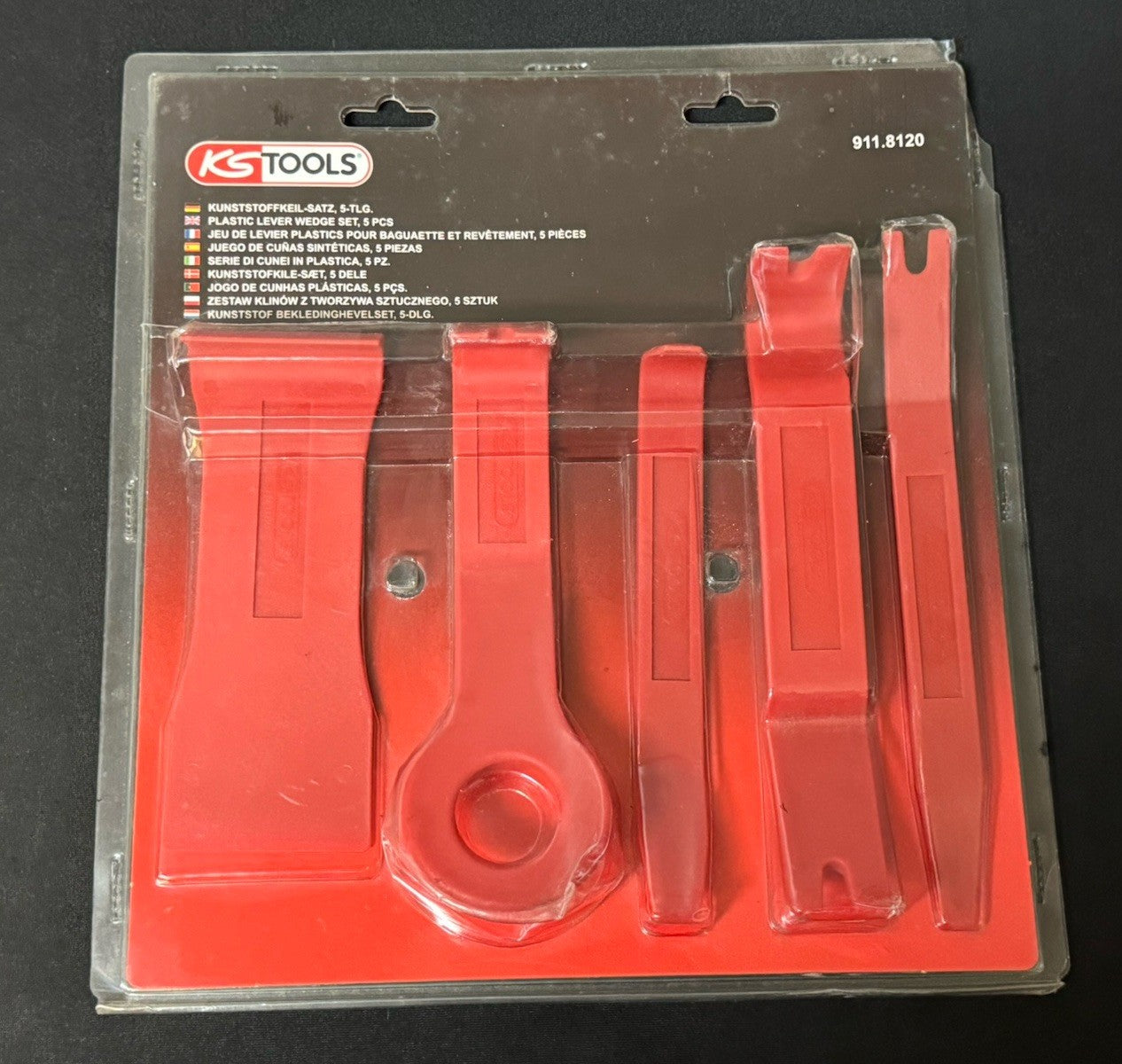 NEW KSTOOLS 911.8120 5 PC plastic lever wedge set