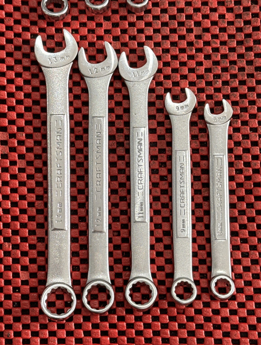 CRAFTSMAN NEW LOT OF 8 METRIC SAE COMBINATION WRENCHES LOT OF 8 NEW