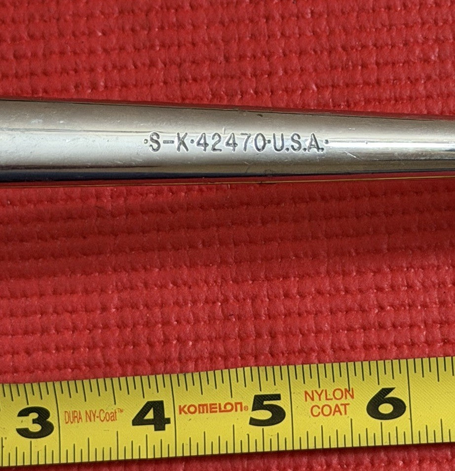 Vintage S-K Tools 42470 1/2" Drive Chrome Ratchet  Made in USA