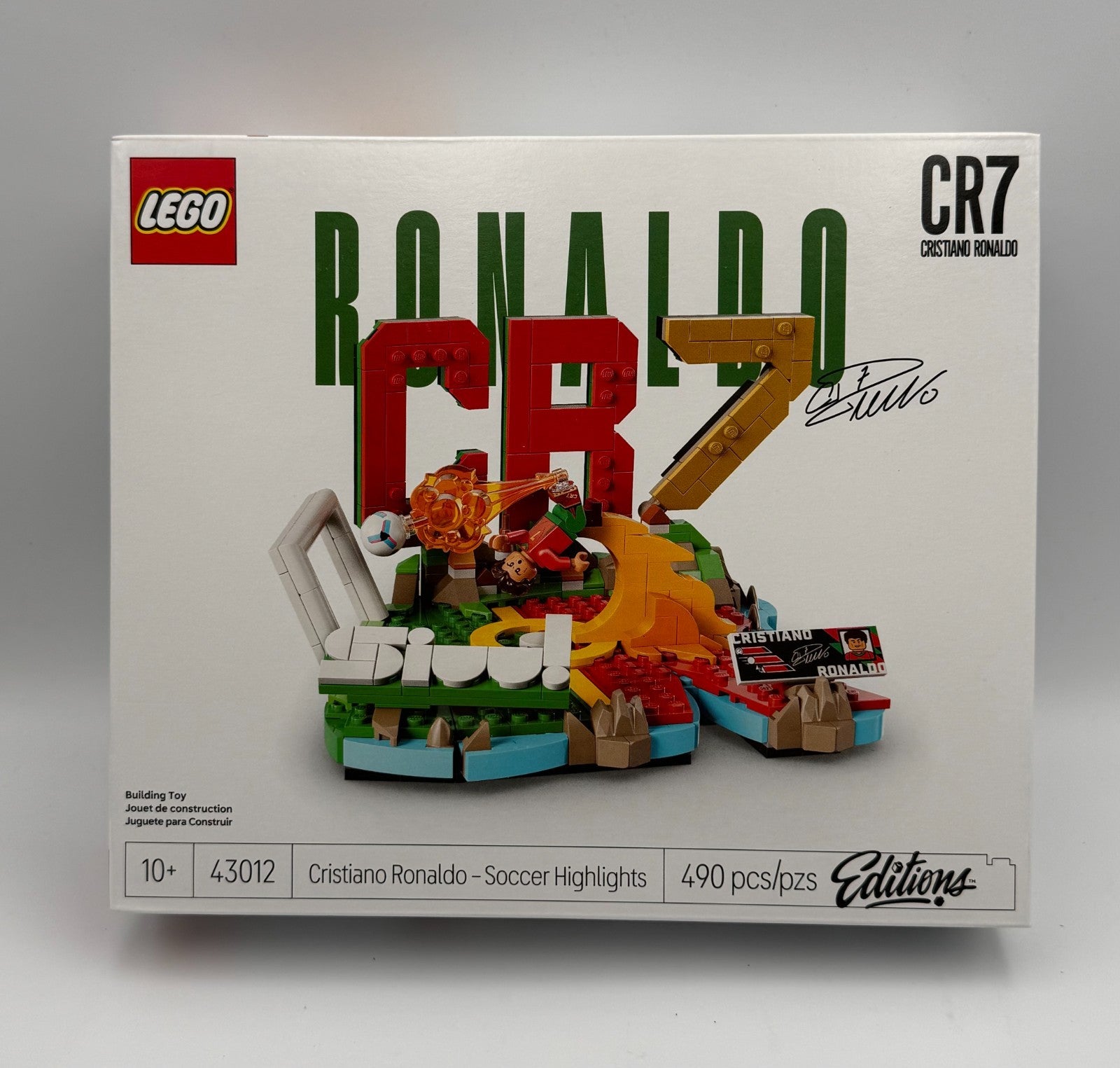 New LEGO 43012 Editions Cristiano Ronaldo Soccer Highlights Buildings - 490 Pcs