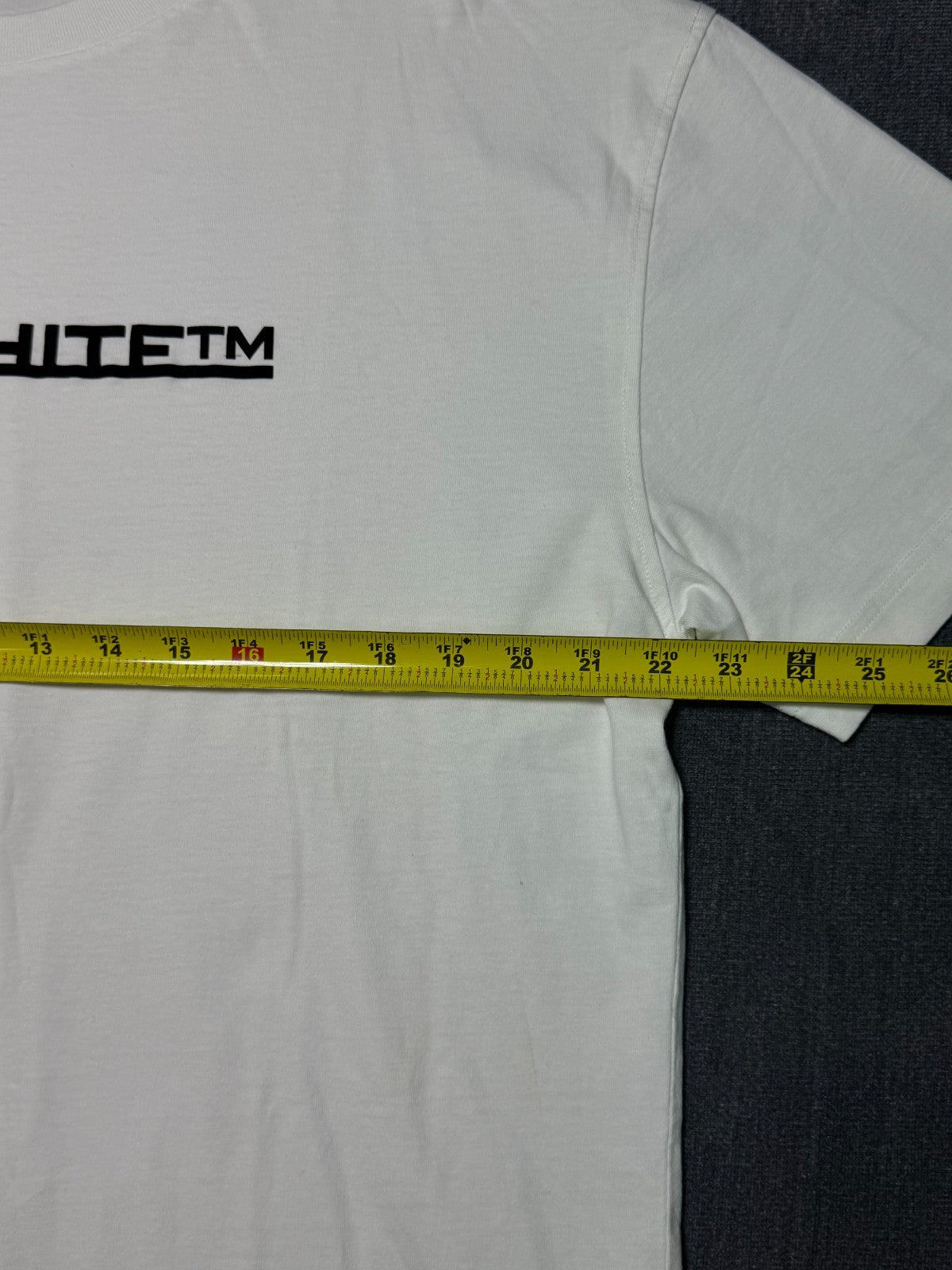 NWT Off-White Underlined Logo T-Shirt Men's XL White Short Sleeve 100% Cotton