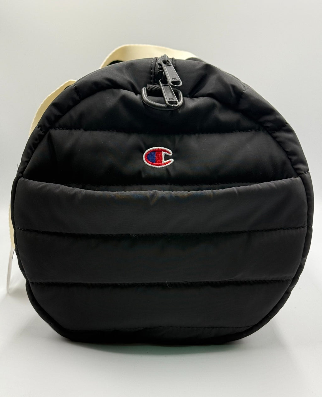 NWT Champion Billie Quilted Duffel Bag Black Puffer Weekender Gym Travel Tote