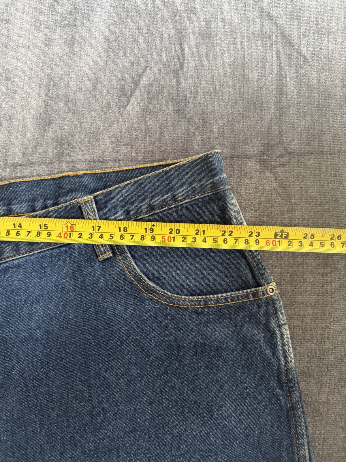 Basic Editions Regular Fit Men’s 46W X 32L Denim Blue Dark Jeans Classic NWT