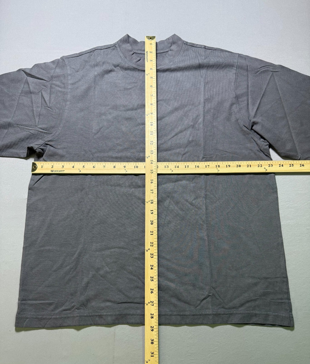 Yeezy YZY Gap Long Sleeve Shirt Men's Medium Gray Crew Neck Streetwear Modern
