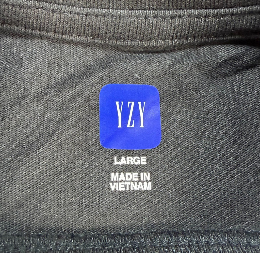 Yeezy YZY Gap Long Sleeve Pullover Shirt Men's Large Gray Crew Neck Streetwear