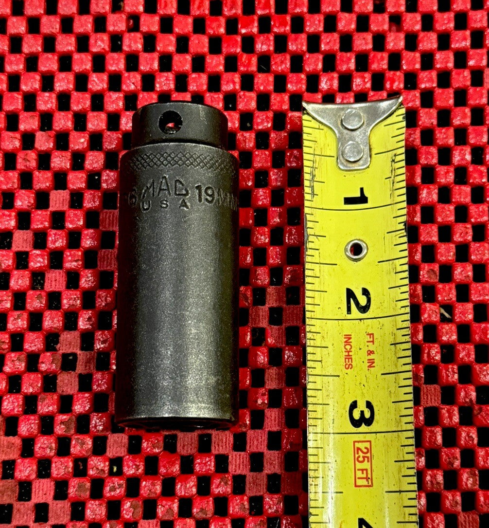 MAC Tools XDP6 3/8" Drive 19MM Deep Impact 6 Point MADE IN USA N2