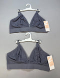 NWT All.You.LIVELY the Busty Stripe Mesh Bralette Bra Women's 3 Gray - Set of 2