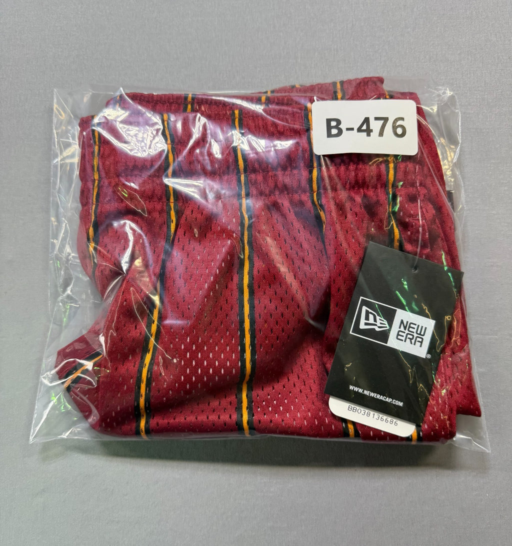 NWT Era X NBA Eric Emanuel Miami Heat Men’s Shorts Medium Red Striped Basketball