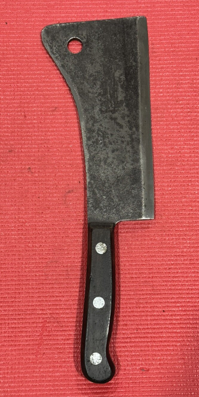 LF&C Universal 8"Cleaver Carbon Steel Rosewood Butcher Knife Cutlery 1920's-30's